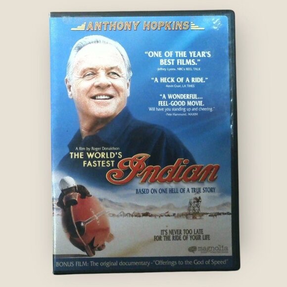 The Worlds Fastest Indian DVD Anthony Hopkins Roger Donaldson Movie - Picture 1 of 2